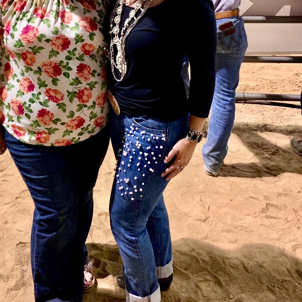 Hand-stitched Pearl Kimes Ranch Betty Jeans